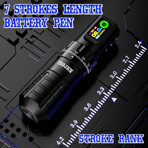 Wireless Rotary Tattoo Pen Kit with Ink and Needles - Black Variation for Beginners