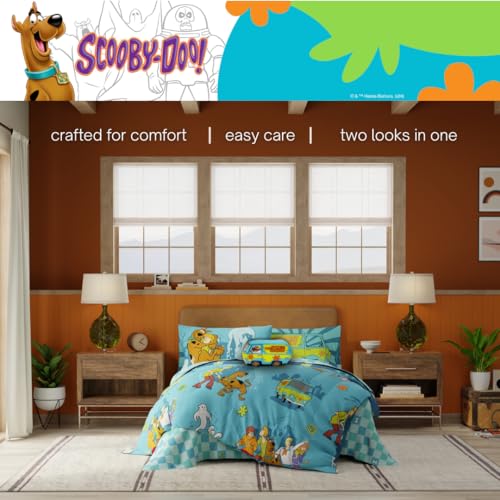 Franco Scooby Doo Scoobtober Twin Bedding Set | Reversible Comforter & Sheets