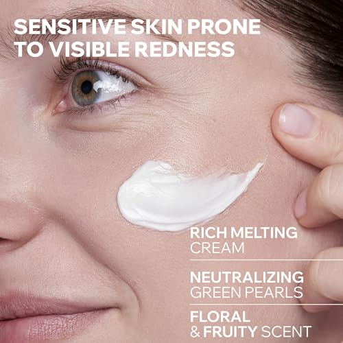 Uriage Roséliane Anti-Redness Rich Cream with Green Pearls & Shea Butter 50 mL