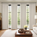 Blackout Curtains 40x96 Inch Set of 4 - Double-Layer Thermal Window Drapes with Pinch Pleat, Birch Variation