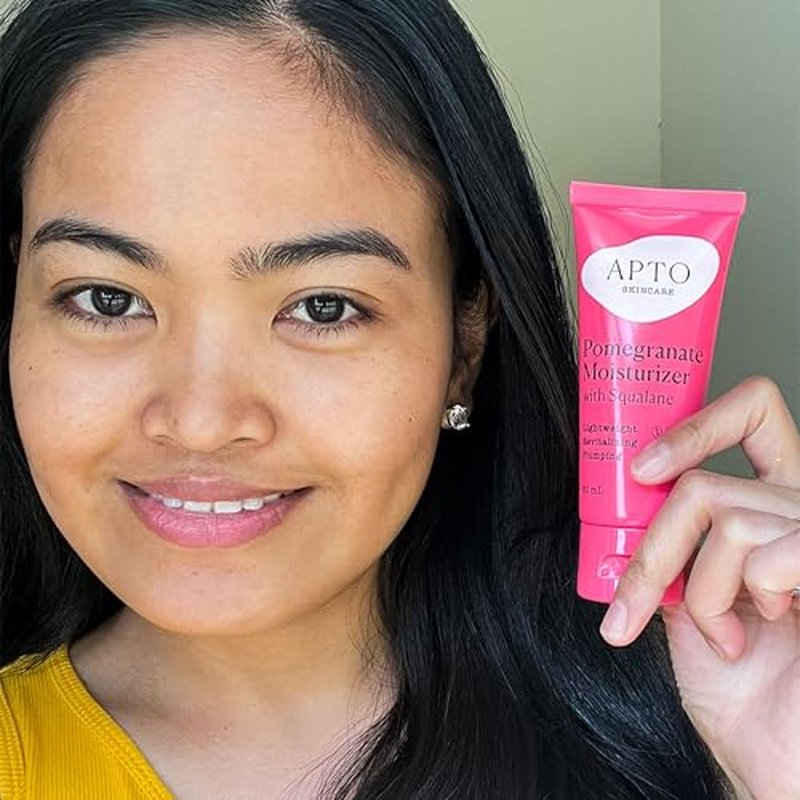APTO Pomegranate Moisturizer w/Squalane: Daily Lightweight Antioxidant-Rich Facial Lotion for Skin that's Radiant, Soft & Plump, 2 oz