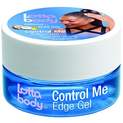 Lottabody Control Me Edge Gel with Coconut & Shea Oils, Long-Lasting Smooth Hold, Non-Flaking Edge Tamer for Sleek Natural and Relaxed Hairlines & Flyaway Control, 2.25 oz