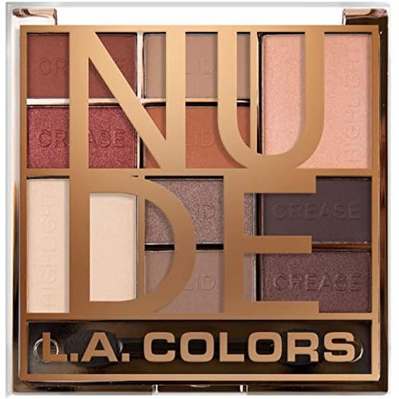 L.A. COLORS Color Block Eyeshadow, Nude CES135 (Pack of 2)