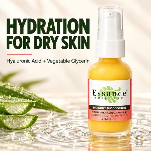 Essance Dragon's Blood Face Serum 1 oz - Lightweight Hydrating Serum for Dry Skin
