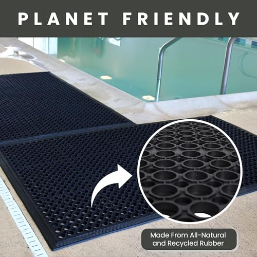Envelor Anti-Fatigue Rubber Floor Mat 36 x 60 Inches Non-Slip Kitchen & Entryway Rug - Variation 1