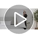 LANE LINEN 450TC White King Size Cotton Sheet Set Silky Sateen Weave