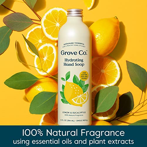 Grove Co. Gel Hand Soap Refill Lemon & Eucalyptus 3-Pack, 13 fl oz Each