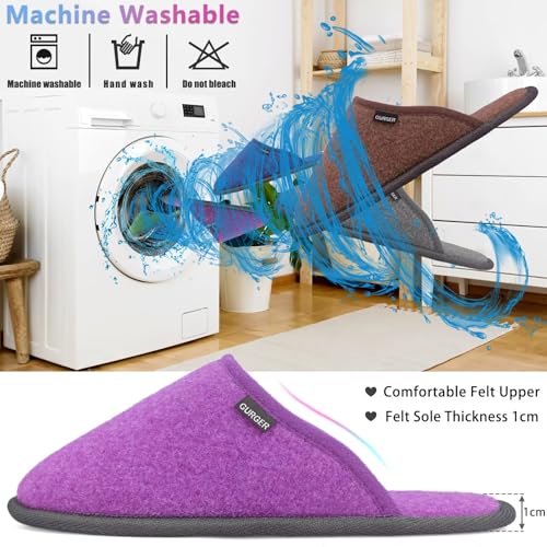 Washable Non-Slip House Slippers for Guests Set of 6 Pairs - Spa Hotel Party Travel