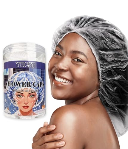 50Pcs XXL Disposable Shower Caps for Long Hair Braids Dreadlocks & Locs - Stretch to 26 Inches