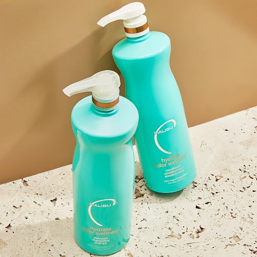 Malibu C Hydrate Color Wellness Conditioner 33.8 oz - Moisturizing, Color Safe