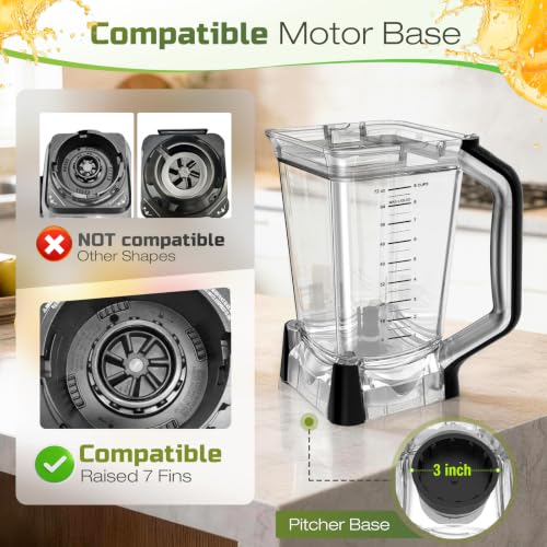 72oz Blender Pitcher Replacement for Ninja BN750 BN801 BN751 BN800 Blender