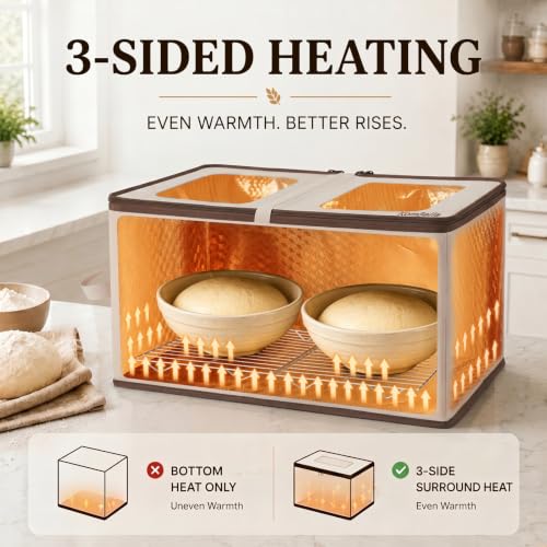 XL Foldable Bread Proofing Box for Sourdough and Bulk Baking 23.6"