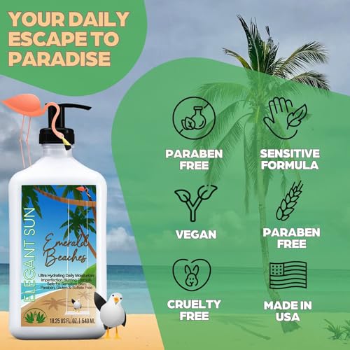 Elegant Sun Emerald Beaches Daily Moisturizer & Tan Extender Aloe Vera Lotion