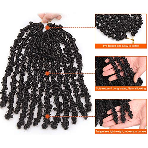30 Inch Lightweight Butterfly Locs Crochet Hair - 6 Packs, 1B# Variation