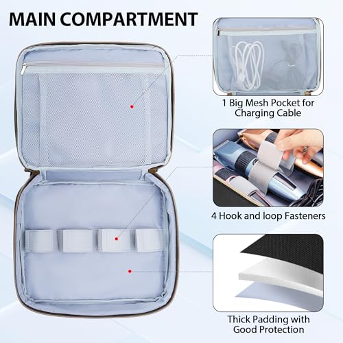 Travel Hair Clipper Case Compatible with Wahl Oster Hatteker & More