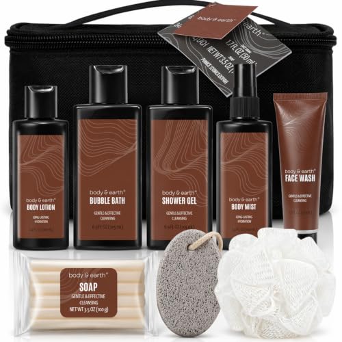 Sandalwood Men's Spa Gift Set - 8 Piece Skin Care & Body Care Collection