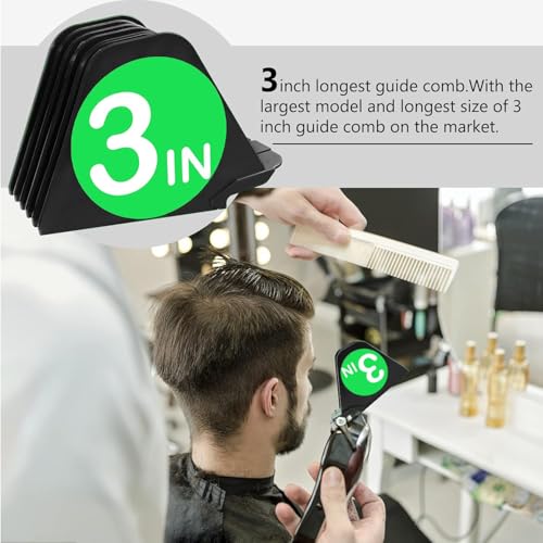 3 Inch Hair Clipper Combs Guides, Guards 1 & 1/4" 1/2" 2", Mega NO.16