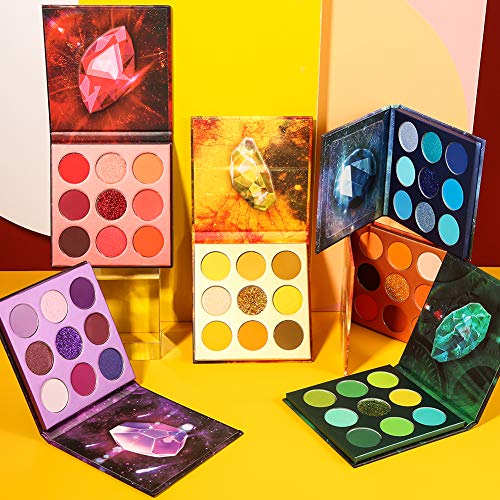 Docolor Gemstone Collection Eyeshadow Palette 54 Colors - Vibrant, Waterproof, Blendable Makeup