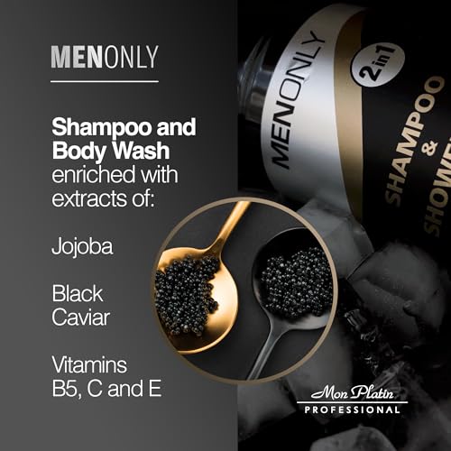 Mon Platin Men¡¯s Daily Shampoo ? Black Caviar & Jojoba Extracts ? Anti-Dandruff, Volumizing & Refreshing ? 400ml