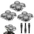 3Pack Pitbull Shaver Replacement Blade, Shaver Replacement Heads, Floating 4 Heads Compatible with Pitbull, Palm & Butterfly Kiss Shavers