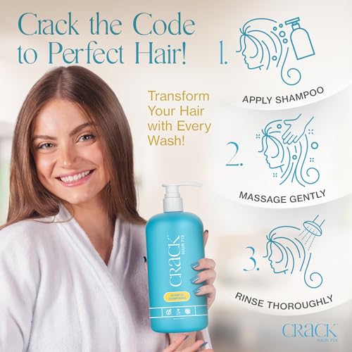 Crack Hair Fix Moisturizing Sulfate-Free Shampoo with Pump 33.8 Oz