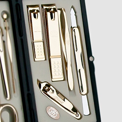 Korean Nail Clipper Set with 10 Tools - Manicure & Grooming Kit for Travel