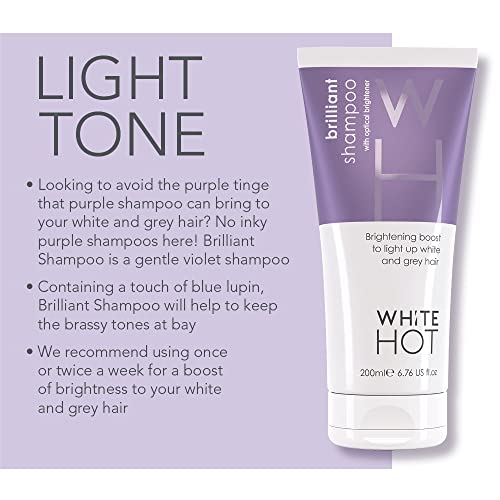 Silver Hair Brightening Duo - Shampoo & Volumizing Crème for Grey & White Hair