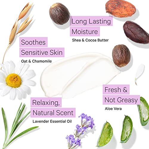 Tree to Tub Lavender Shea Butter Body Lotion for Dry Skin - Moisturizing Sensitive Skin Lotion - Shea Butter Hand Cream for Dry Cracked Hands - Moisturizing Sensitive Skin Hand
