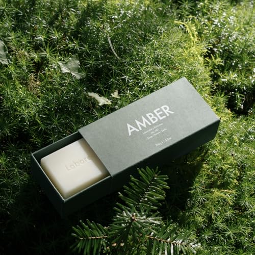 Amber Scented Soap Bar with Shea & Jojoba Oil - Eco-Friendly, Skin-Kind, 150g