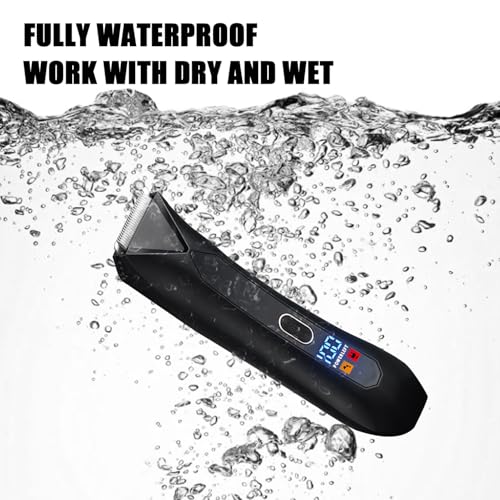 Men's Waterproof 4-in-1 Body & Ball Hair Trimmer with Ceramic Blades
