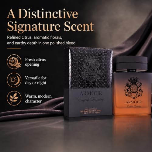 English Laundry Armour Eau de Parfum Spray 3.4 fl oz - Masculine Fragrance