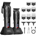 Brightup Professional Hair Clippers & Trimmers Set for Men - Powerful Motor, USB Charging, Adjustable Blades