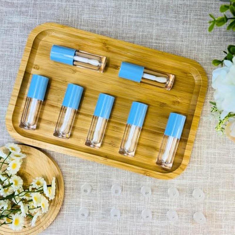 10PCS Empty Lip Gloss Tubes,6ml Blue Containers Empty With Thick Wand, For DIY Lip Gloss Making