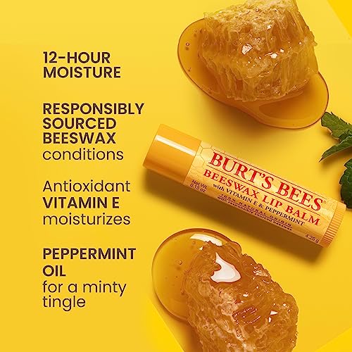 Burt's Bees Beeswax Lip Balm Pack - 12 Tubes of Original Flavor, 0.15 oz Each