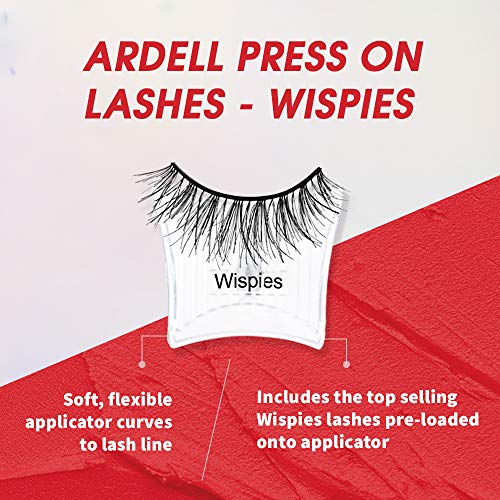 Self-Adhesive Wispies False Eyelashes 4 Pack - Natural, Reusable, No Glue Needed