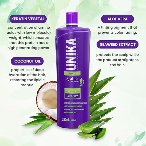 Agilise Unika Brazilian Keratin Hair Treatment for Smoothing & Straightening