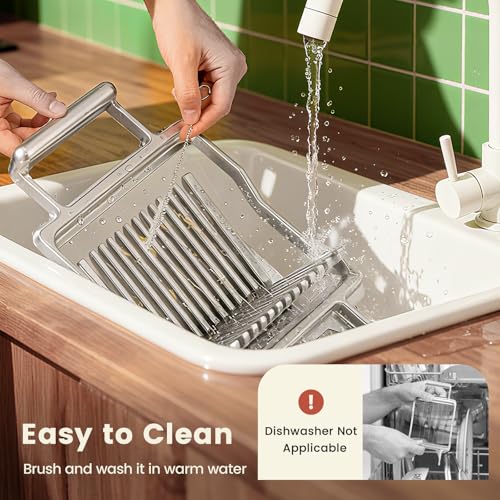 Huanyu Commercial Cheese Slicer with Stainless Steel Blades, Adjustable Thickness