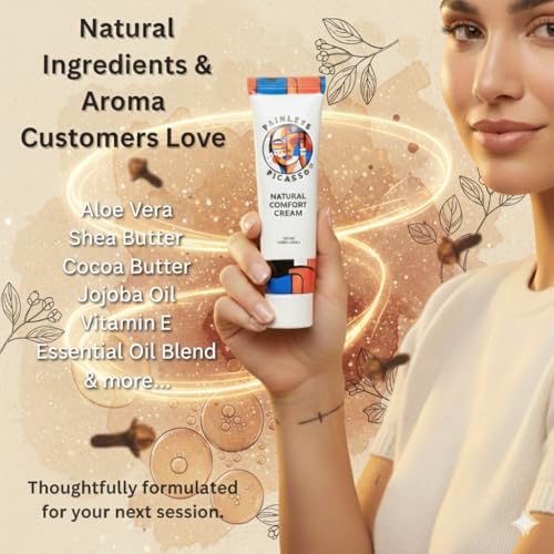 Plant-Based Skin Prep Cream - Body Moisturizer for Cosmetic Use, 1.69 oz