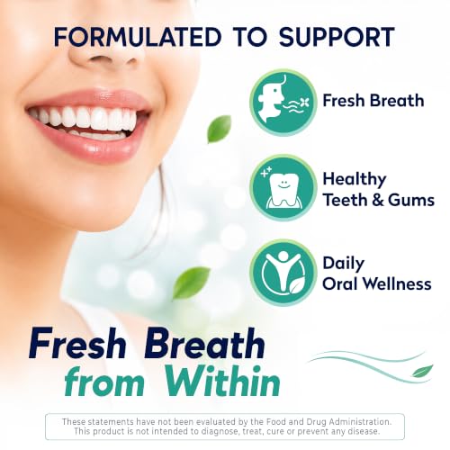 OraTicx Green Breath Oral Probiotics 30 Count - Mint Flavor, 4 Pack - Natural Fresh Breath Support
