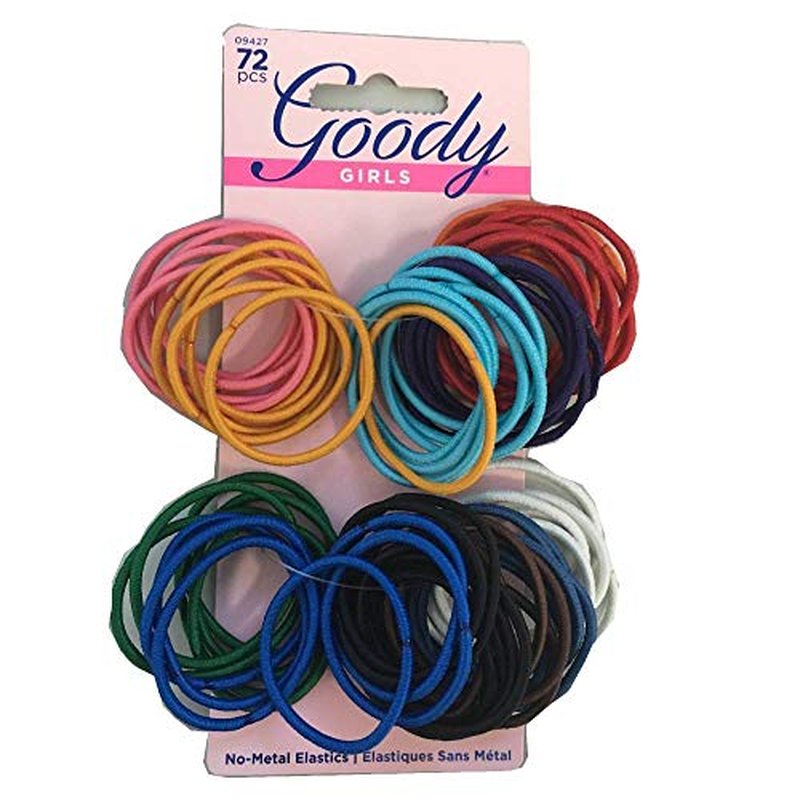 Goody Girls Ouchless Elastics, 2 mm, 72 Count (Pack of 3)