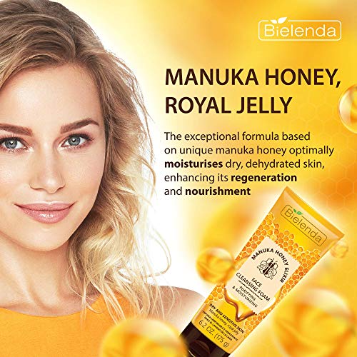 Manuka Honey Face Cleansing Foam for Sensitive Skin - Hydrating & Gentle