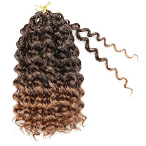 Boho Ocean Wave Crochet Hair - 12 Inch Curl Braid, 8 Packs - Variation 1B/27