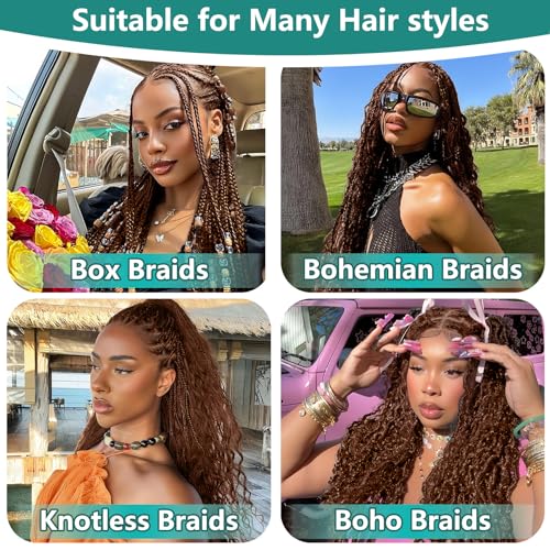 Protaw 14 Inch #27p613 Deep Wave Human Braiding Hair 120g Boho Curly Extensions