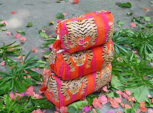 Cotton Cosmetic Toiletry Bag - Pattern 2 Travel Organizer Small, Medium, Large