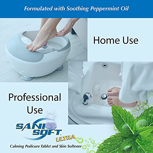 Peppermint & Aloe Vera Pedicure Soak Tablets - Soothing Foot Care, 150 Tabs