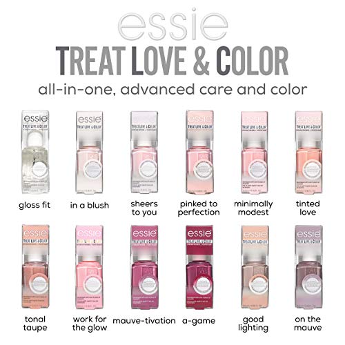 essie Treat Love & Color Nail Polish For Normal To Dry/Brittle Nails, Laced Up Lilac, 0.46 fl. oz.