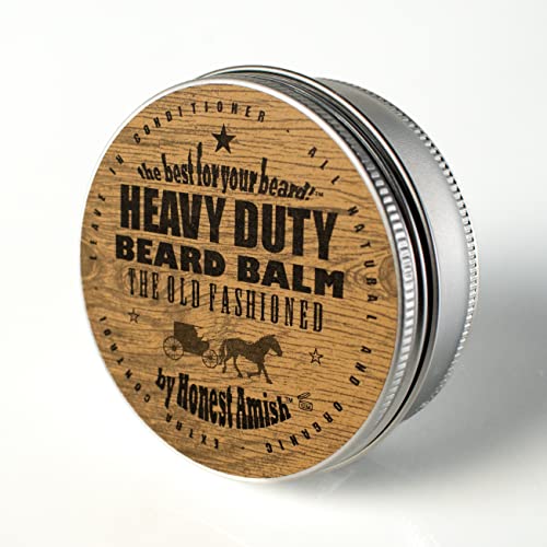 Honest Amish Heavy Duty Beard Balm 4 Oz with Organic Shea Butter - Pack of 1