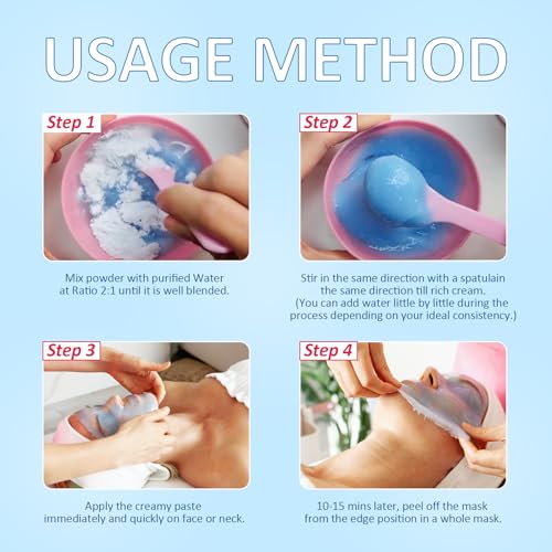 Assorted Jelly Mask Set - 6 Jars of Professional Face Masks for Spa & Salon