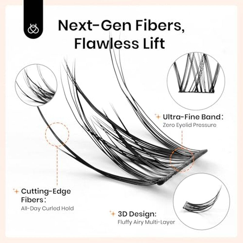 Beetles Lash Clusters with Tweezer 9-16mm Cluster Eyelash Extensions 3D Natural False Eyelashes Wispy Eyelash Clusters 100pcs Individual Lashes DIY Cluster Lashes Dreamy (CND001, 9-16mm)