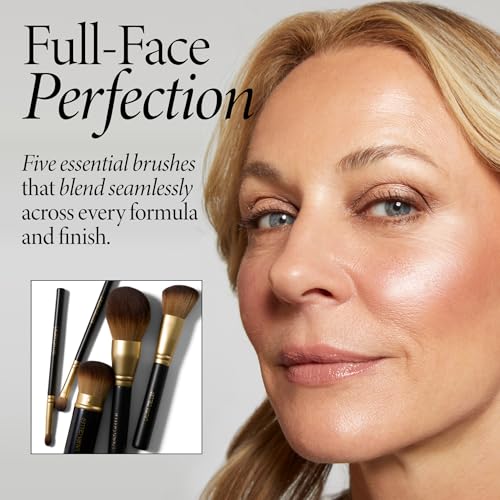 LAURA GELLER NEW YORK Cosmetic Professional Makeup Brushes - Cruelty-Free - 05 Full Face Brush Set 5pc